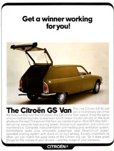 citroen gs brochure