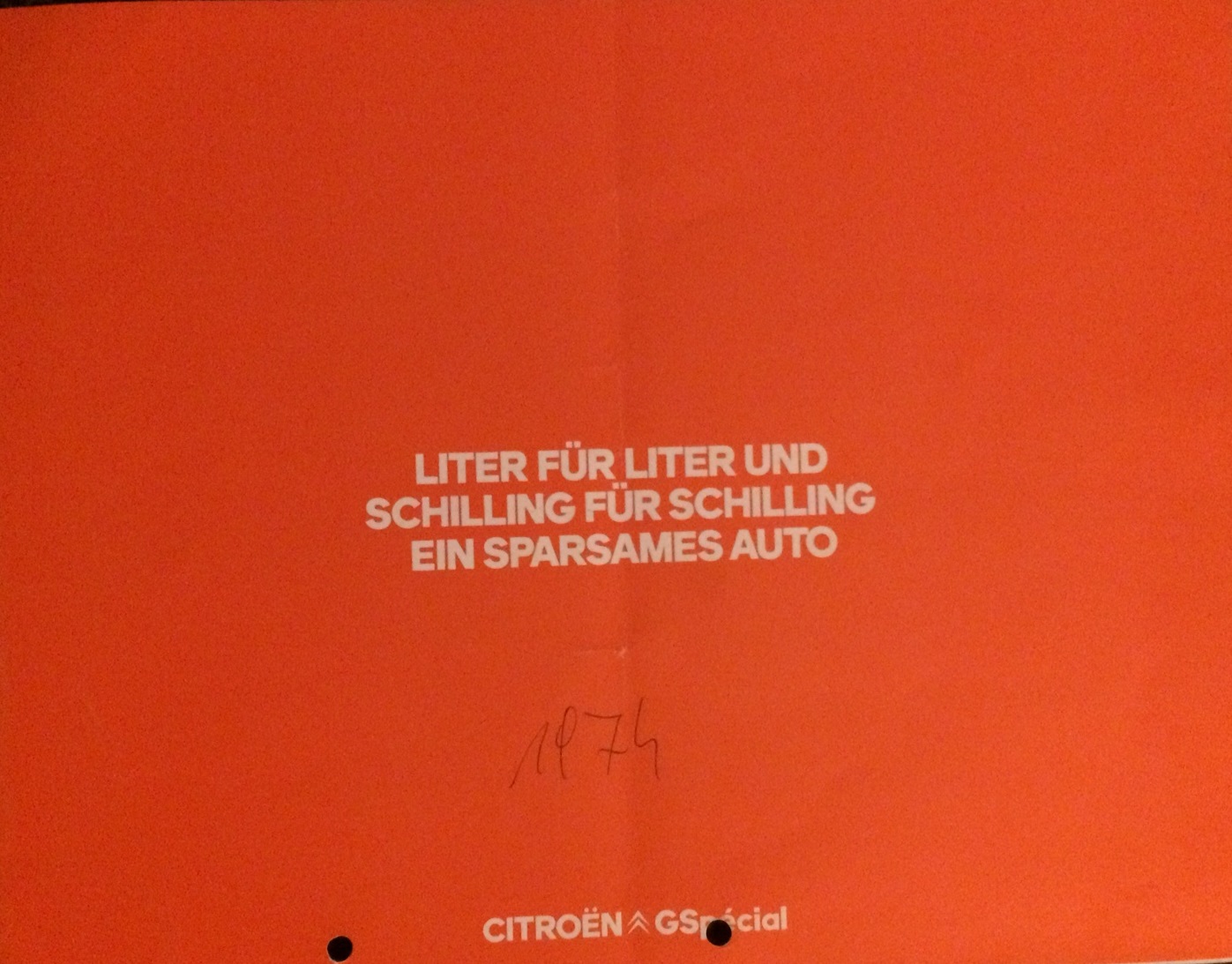 citroen gs brochure