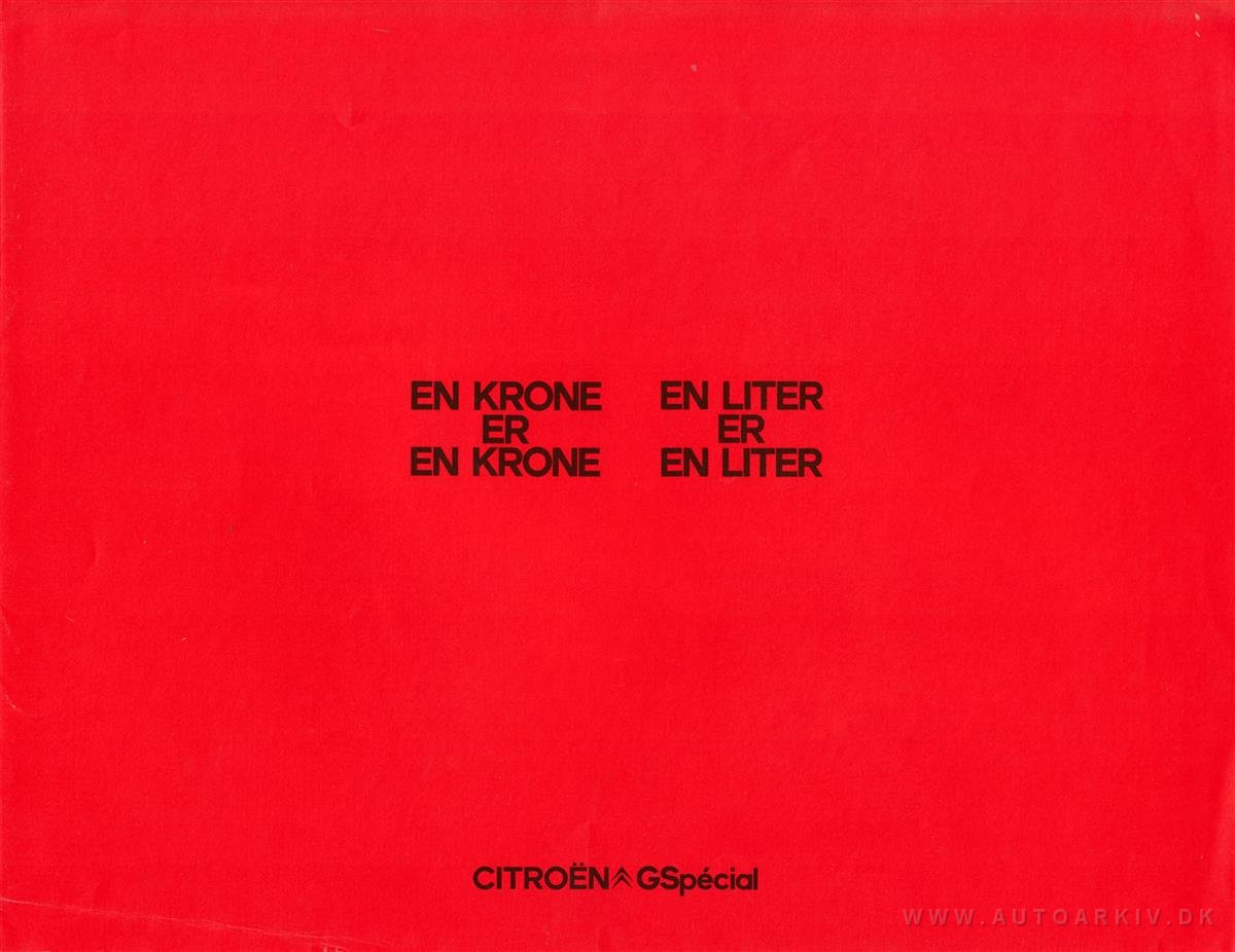citroen gs brochure